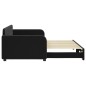 vidaXL Tagesbett Ausziehbar Schwarz 90x200 cm Samt vidaXL Tagesbett Ausziehbar Schwarz 90x200 cm Samt
