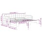vidaXL Tagesbett Ausziehbar Schwarz 90x200 cm Samt vidaXL Tagesbett Ausziehbar Schwarz 90x200 cm Samt
