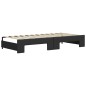 vidaXL Tagesbett Ausziehbar Schwarz 90x200 cm Kunstleder vidaXL Tagesbett Ausziehbar Schwarz 90x200 cm Kunstleder