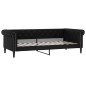 vidaXL Tagesbett Ausziehbar Schwarz 90x200 cm Kunstleder vidaXL Tagesbett Ausziehbar Schwarz 90x200 cm Kunstleder