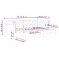 vidaXL Tagesbett Ausziehbar Schwarz 90x200 cm Kunstleder vidaXL Tagesbett Ausziehbar Schwarz 90x200 cm Kunstleder