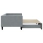 vidaXL Tagesbett Ausziehbar Hellgrau 90x190 cm Stoff vidaXL Tagesbett Ausziehbar Hellgrau 90x190 cm Stoff