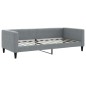 vidaXL Tagesbett Ausziehbar Hellgrau 90x190 cm Stoff vidaXL Tagesbett Ausziehbar Hellgrau 90x190 cm Stoff