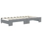 vidaXL Tagesbett Ausziehbar Hellgrau 90x190 cm Stoff vidaXL Tagesbett Ausziehbar Hellgrau 90x190 cm Stoff