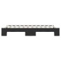 vidaXL Tagesbett Ausziehbar Schwarz 90x200 cm Stoff vidaXL Tagesbett Ausziehbar Schwarz 90x200 cm Stoff