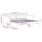 vidaXL Tagesbett Ausziehbar Schwarz 90x200 cm Stoff vidaXL Tagesbett Ausziehbar Schwarz 90x200 cm Stoff