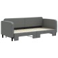 vidaXL Tagesbett Ausziehbar Dunkelgrau 80x200 cm Stoff vidaXL Tagesbett Ausziehbar Dunkelgrau 80x200 cm Stoff