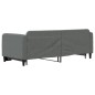 vidaXL Tagesbett Ausziehbar Dunkelgrau 80x200 cm Stoff vidaXL Tagesbett Ausziehbar Dunkelgrau 80x200 cm Stoff