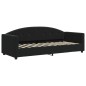 vidaXL Tagesbett Ausziehbar Schwarz 80x200 cm Samt vidaXL Tagesbett Ausziehbar Schwarz 80x200 cm Samt