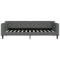vidaXL Tagesbett Ausziehbar Dunkelgrau 90x200 cm Stoff vidaXL Tagesbett Ausziehbar Dunkelgrau 90x200 cm Stoff