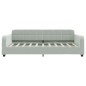 vidaXL Tagesbett Ausziehbar Hellgrau 90x190 cm Samt vidaXL Tagesbett Ausziehbar Hellgrau 90x190 cm Samt