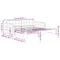 vidaXL Tagesbett Ausziehbar Hellgrau 90x190 cm Samt vidaXL Tagesbett Ausziehbar Hellgrau 90x190 cm Samt