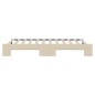 vidaXL Tagesbett Ausziehbar Creme 100x200 cm Stoff vidaXL Tagesbett Ausziehbar Creme 100x200 cm Stoff