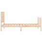 Bettgestell mit Kopfteil 90x190 cm Massivholz Bettgestell mit Kopfteil 90x190 cm Massivholz