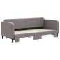 vidaXL Tagesbett Ausziehbar Taupe 80x200 cm Stoff vidaXL Tagesbett Ausziehbar Taupe 80x200 cm Stoff