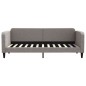 vidaXL Tagesbett Ausziehbar Taupe 80x200 cm Stoff vidaXL Tagesbett Ausziehbar Taupe 80x200 cm Stoff