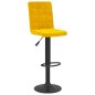 Barhocker 2 Stk. Senfgelb Samt Barhocker 2 Stk. Senfgelb Samt