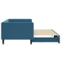 vidaXL Tagesbett Ausziehbar Blau 90x200 cm Samt vidaXL Tagesbett Ausziehbar Blau 90x200 cm Samt