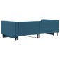 vidaXL Tagesbett Ausziehbar Blau 90x200 cm Samt vidaXL Tagesbett Ausziehbar Blau 90x200 cm Samt
