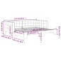 vidaXL Tagesbett Ausziehbar Blau 90x200 cm Samt vidaXL Tagesbett Ausziehbar Blau 90x200 cm Samt