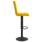 Barhocker 2 Stk. Senfgelb Samt Barhocker 2 Stk. Senfgelb Samt