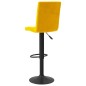 Barhocker 2 Stk. Senfgelb Samt Barhocker 2 Stk. Senfgelb Samt