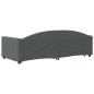 vidaXL Tagesbett Ausziehbar Dunkelgrau 90x200 cm Stoff vidaXL Tagesbett Ausziehbar Dunkelgrau 90x200 cm Stoff