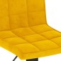Barhocker 2 Stk. Senfgelb Samt Barhocker 2 Stk. Senfgelb Samt