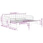 vidaXL Tagesbett Ausziehbar Dunkelgrün 90x200 cm Samt vidaXL Tagesbett Ausziehbar Dunkelgrün 90x200 cm Samt