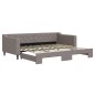 vidaXL Tagesbett Ausziehbar Taupe 90x200 cm Stoff vidaXL Tagesbett Ausziehbar Taupe 90x200 cm Stoff