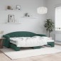 vidaXL Tagesbett Ausziehbar Dunkelgrün 80x200 cm Samt vidaXL Tagesbett Ausziehbar Dunkelgrün 80x200 cm Samt