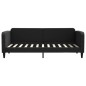 vidaXL Tagesbett Ausziehbar Schwarz 80x200 cm Stoff vidaXL Tagesbett Ausziehbar Schwarz 80x200 cm Stoff
