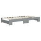 vidaXL Tagesbett Ausziehbar Hellgrau 90x200 cm Stoff vidaXL Tagesbett Ausziehbar Hellgrau 90x200 cm Stoff