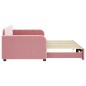 vidaXL Tagesbett Ausziehbar Rosa 90x200 cm Samt vidaXL Tagesbett Ausziehbar Rosa 90x200 cm Samt