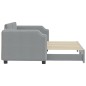 vidaXL Tagesbett Ausziehbar Hellgrau 80x200 cm Stoff vidaXL Tagesbett Ausziehbar Hellgrau 80x200 cm Stoff