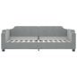 vidaXL Tagesbett Ausziehbar Hellgrau 80x200 cm Stoff vidaXL Tagesbett Ausziehbar Hellgrau 80x200 cm Stoff