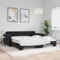 vidaXL Tagesbett Ausziehbar Schwarz 100x200 cm Samt vidaXL Tagesbett Ausziehbar Schwarz 100x200 cm Samt