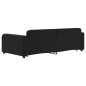 vidaXL Tagesbett Ausziehbar Schwarz 100x200 cm Samt vidaXL Tagesbett Ausziehbar Schwarz 100x200 cm Samt