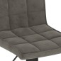 Barhocker 2 Stk. Dunkelgrau Samt Barhocker 2 Stk. Dunkelgrau Samt