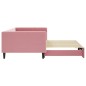 vidaXL Tagesbett Ausziehbar Rosa 100x200 cm Samt vidaXL Tagesbett Ausziehbar Rosa 100x200 cm Samt