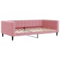 vidaXL Tagesbett Ausziehbar Rosa 100x200 cm Samt vidaXL Tagesbett Ausziehbar Rosa 100x200 cm Samt