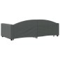 vidaXL Tagesbett Ausziehbar Dunkelgrau 100x200 cm Stoff vidaXL Tagesbett Ausziehbar Dunkelgrau 100x200 cm Stoff