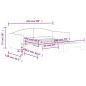 vidaXL Tagesbett Ausziehbar Dunkelgrau 100x200 cm Stoff vidaXL Tagesbett Ausziehbar Dunkelgrau 100x200 cm Stoff