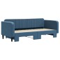 vidaXL Tagesbett Ausziehbar Blau 90x200 cm Samt vidaXL Tagesbett Ausziehbar Blau 90x200 cm Samt