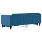 vidaXL Tagesbett Ausziehbar Blau 90x200 cm Samt vidaXL Tagesbett Ausziehbar Blau 90x200 cm Samt