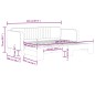 vidaXL Tagesbett Ausziehbar Blau 90x200 cm Samt vidaXL Tagesbett Ausziehbar Blau 90x200 cm Samt
