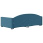vidaXL Tagesbett Ausziehbar Blau 100x200 cm Samt vidaXL Tagesbett Ausziehbar Blau 100x200 cm Samt