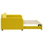 vidaXL Tagesbett Ausziehbar Gelb 90x200 cm Samt vidaXL Tagesbett Ausziehbar Gelb 90x200 cm Samt