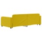 vidaXL Tagesbett Ausziehbar Gelb 90x200 cm Samt vidaXL Tagesbett Ausziehbar Gelb 90x200 cm Samt