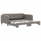 vidaXL Tagesbett Ausziehbar Taupe 100x200 cm Stoff vidaXL Tagesbett Ausziehbar Taupe 100x200 cm Stoff
